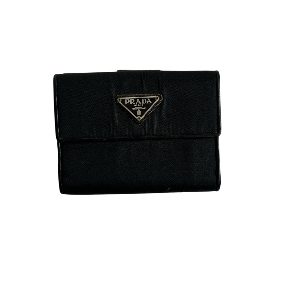 Prada Classic Black Tri-Fold Wallet